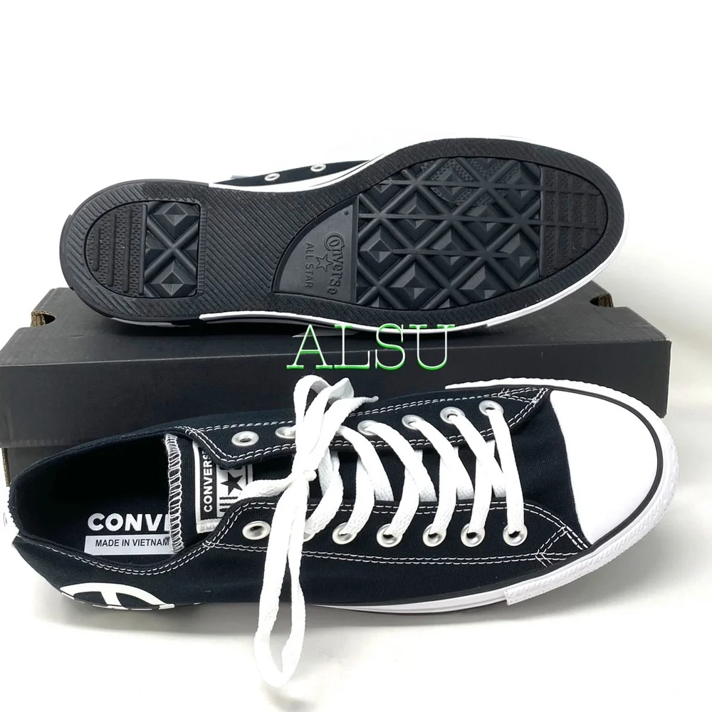 Converse Chuck Taylor ☮️ AS Canvas Low Skate Men’s Size Black Sneakers 165769F - Picture 8 of 13